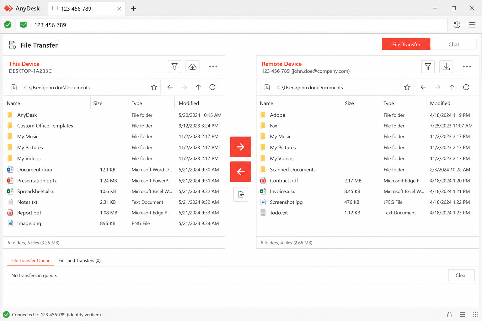 لقطة شاشة Anydesk 2