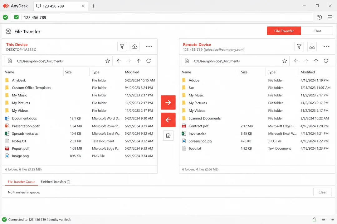 لقطة شاشة Anydesk 2