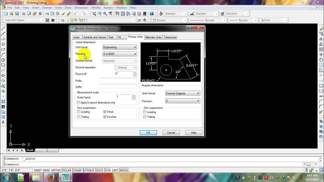 لقطة شاشة AutoCAD 1