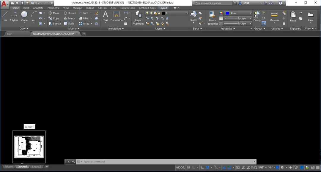 لقطة شاشة Autodesk AutoCAD 1