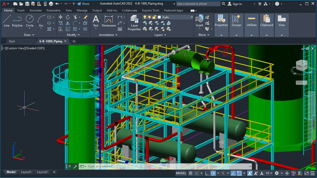 لقطة شاشة Autodesk AutoCAD 1