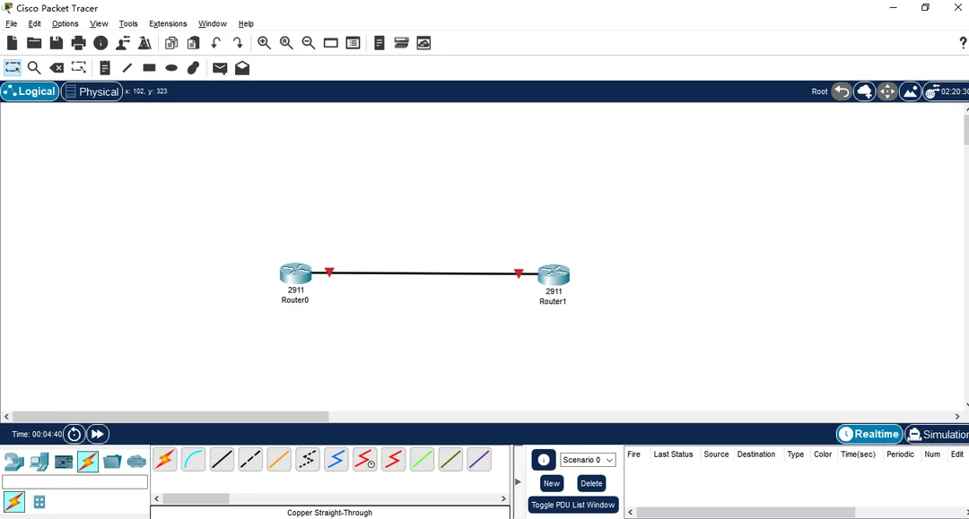لقطة شاشة Cisco Packet Tracer 2