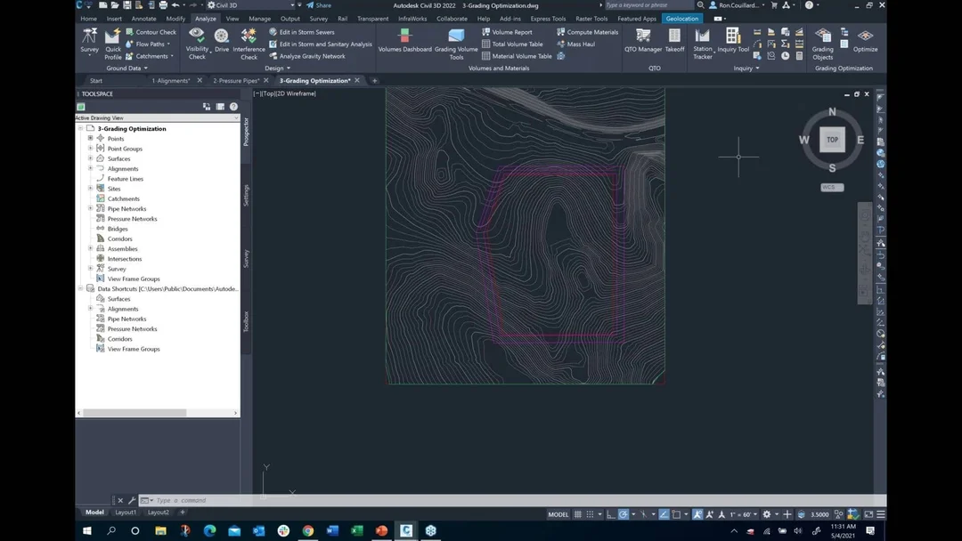 لقطة شاشة Autodesk AutoCAD Civil 3D 2