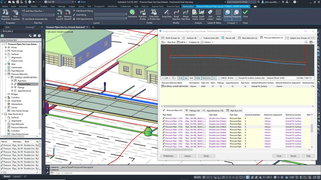 لقطة شاشة Autodesk AutoCAD Civil 3D 3