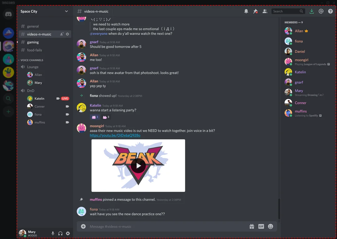 لقطة شاشة Discord 2