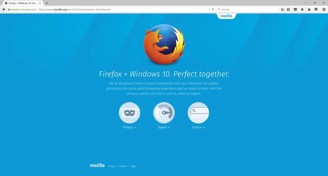 لقطة شاشة Firefox 1