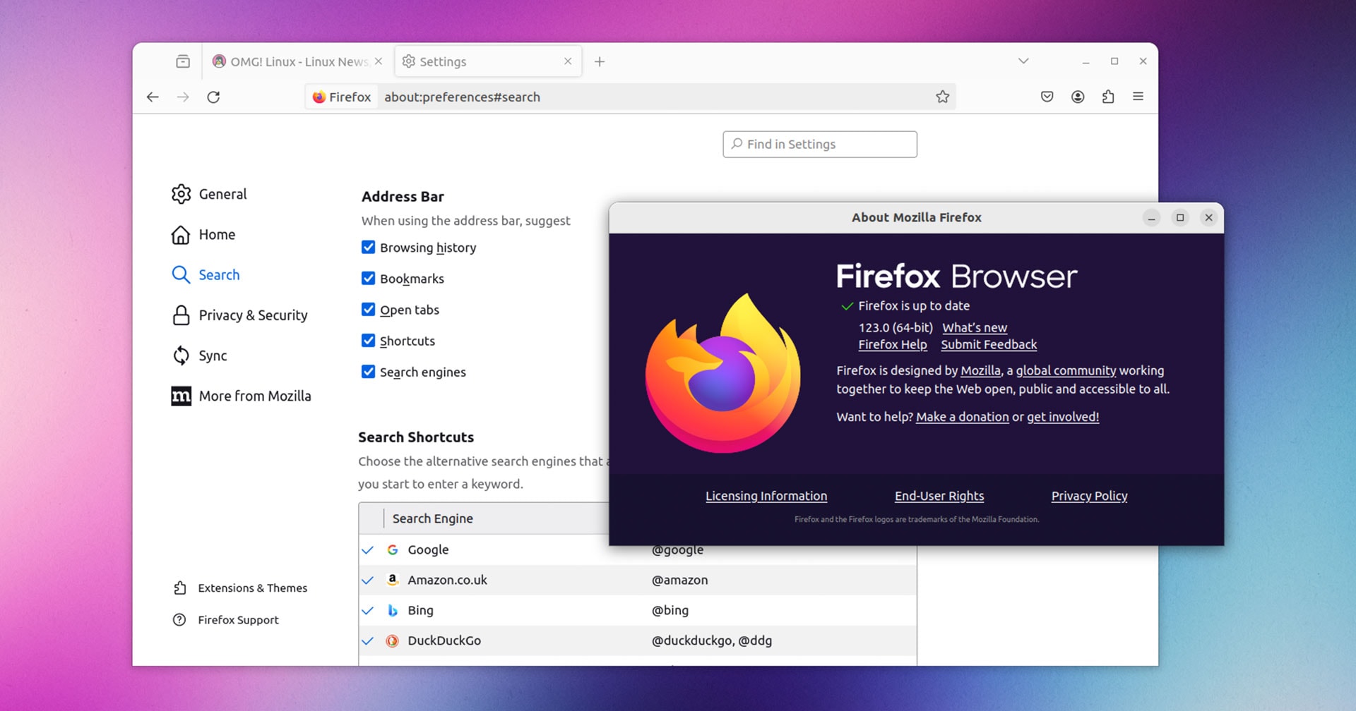 Application Library - Firefox