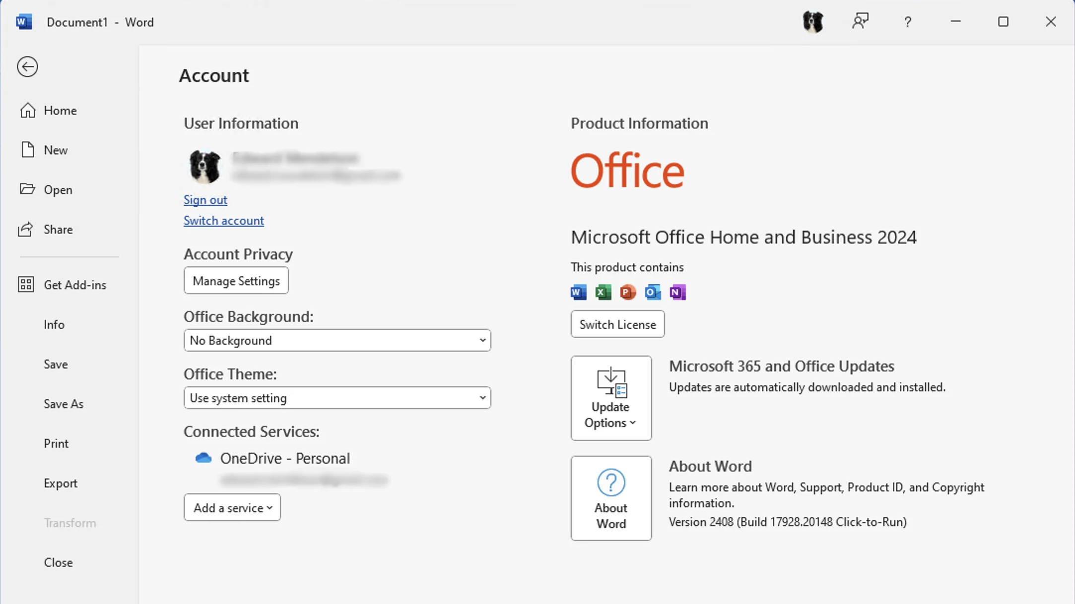 لقطة شاشة Microsoft Office 3