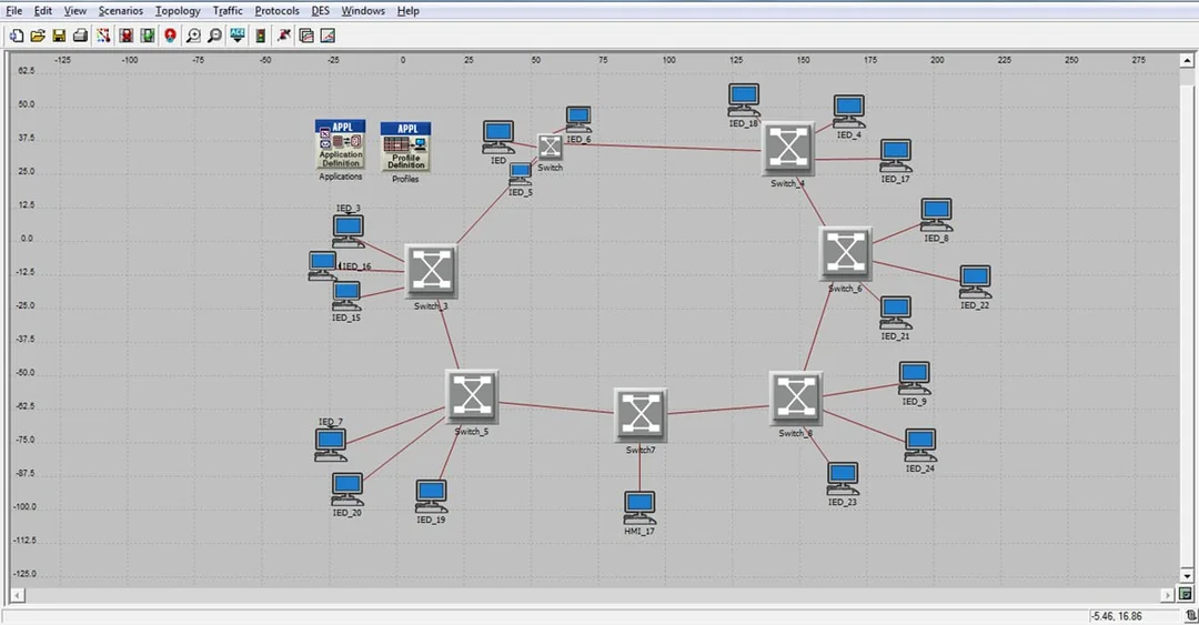 لقطة شاشة OPNET 1