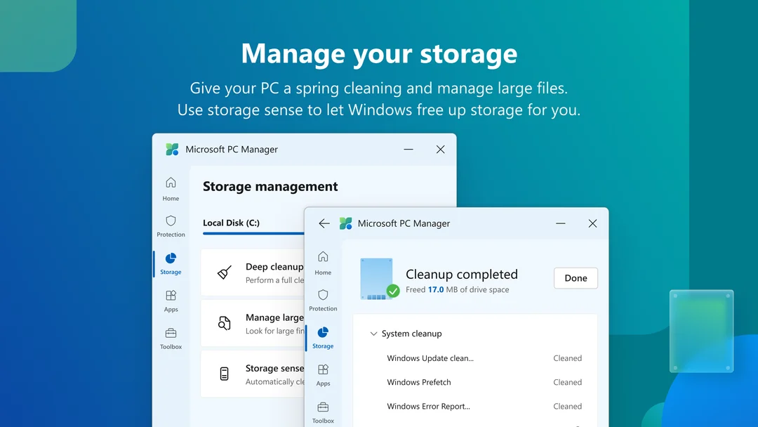 لقطة شاشة PcManager 2