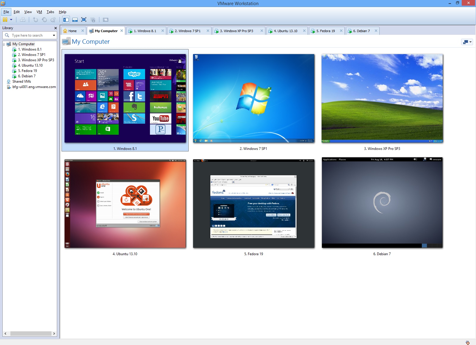 لقطة شاشة VMware 3