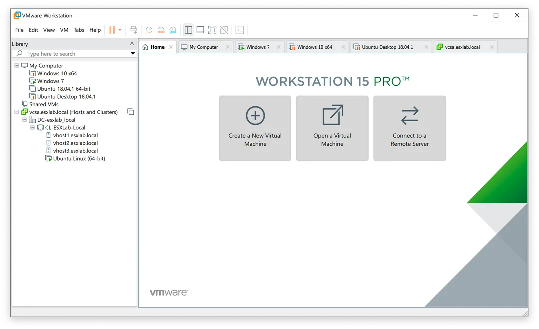 لقطة شاشة VMware 1