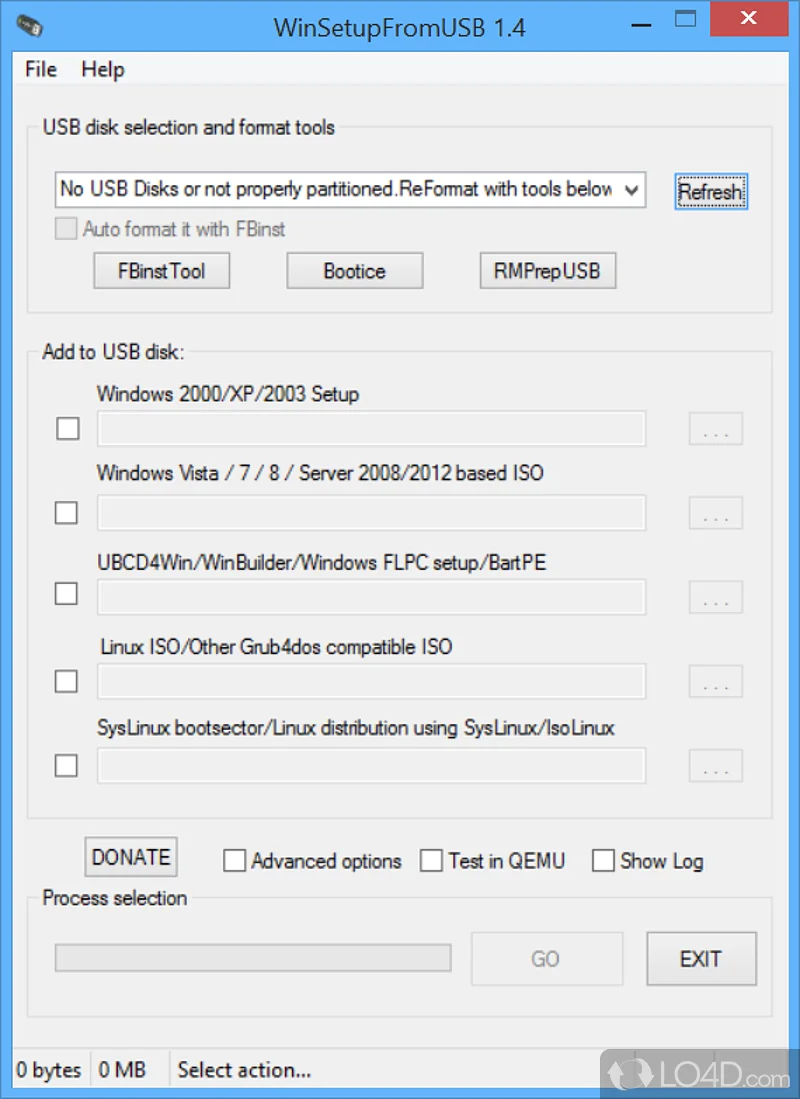 لقطة شاشة WinSetupFromUsb 1