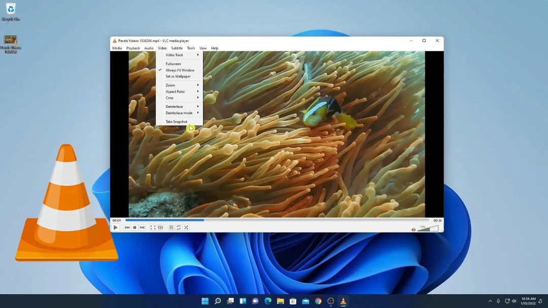 لقطة شاشة VLC 1
