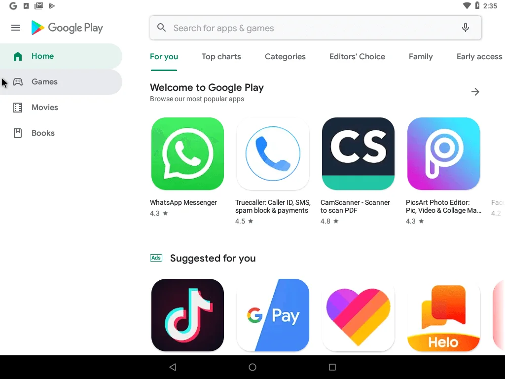 لقطة شاشة Android 8.1 Desktop 2