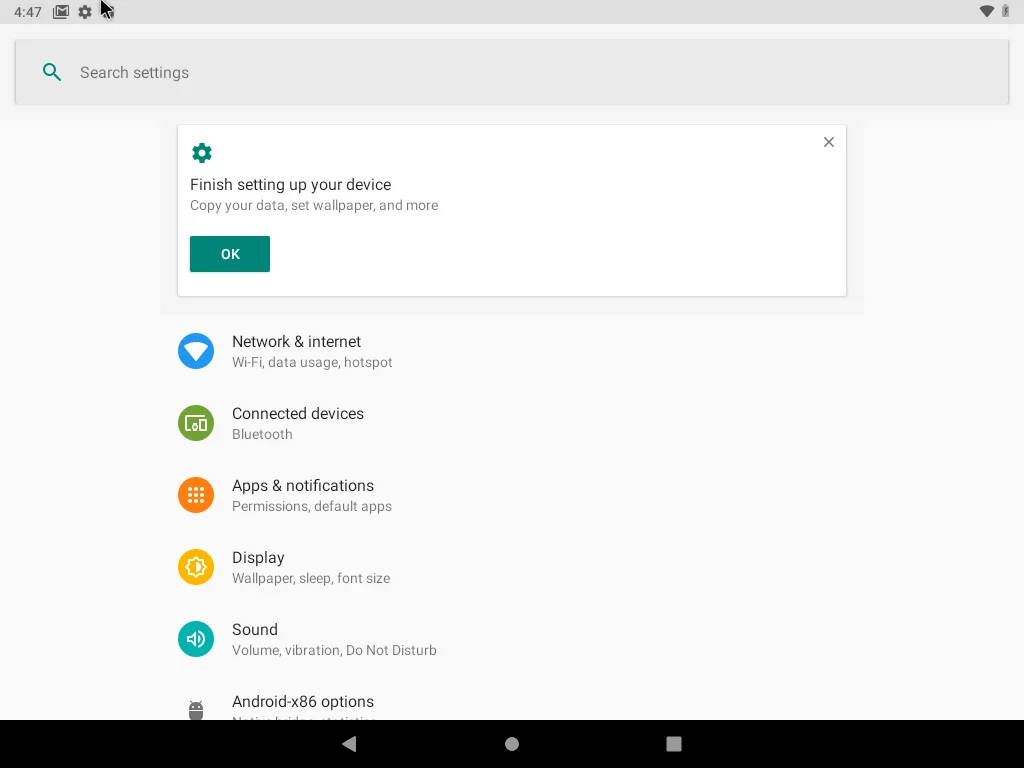 لقطة شاشة Android 9 Desktop 2