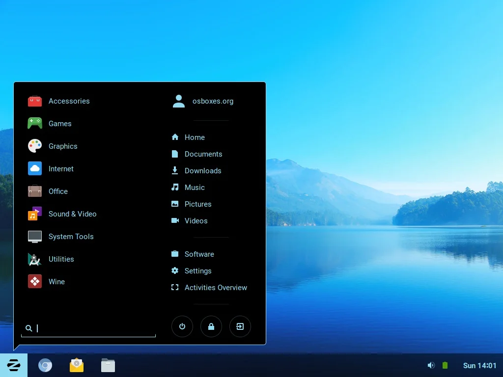 لقطة شاشة Zorin OS 17.1 Core 2