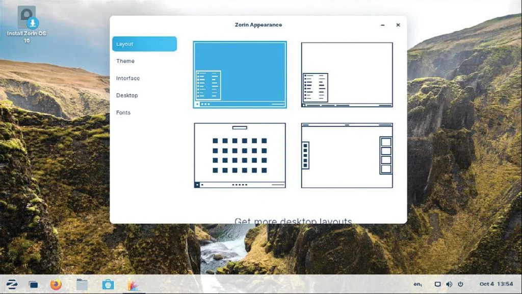لقطة شاشة Zorin OS 17.1 Core 3