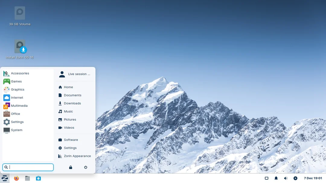 لقطة شاشة Zorin Pro Lite 2