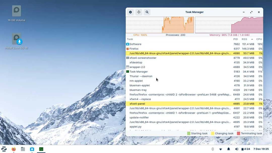 لقطة شاشة Zorin Pro Lite 3